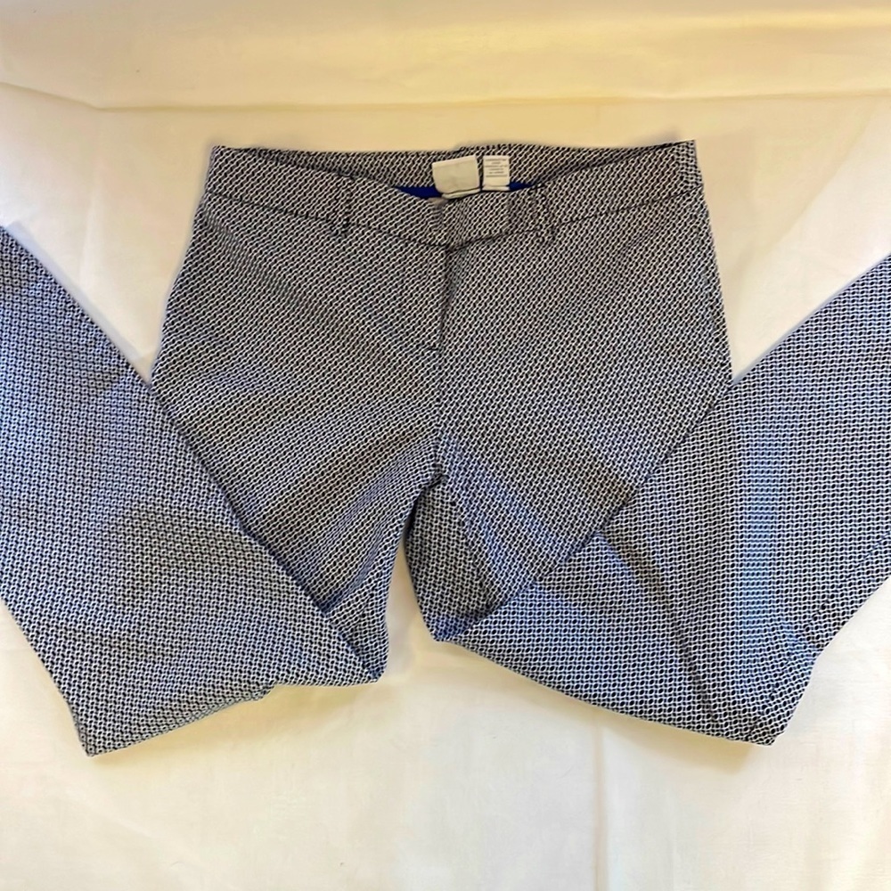 Kenar Black-Blue-White Stretch Dress Pants